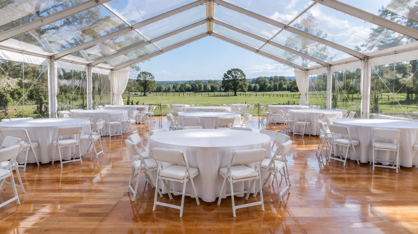 Chairs and a table set for dining